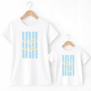 Zestaw matchy matchy dla mamy i dziecka Mama Mini pastelowe paski