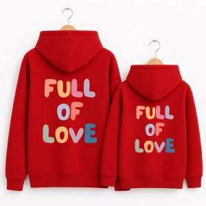 Komplet-bluz-z-kapturem-tyl-mama-dziecko-czerwone-full-of-love.webp