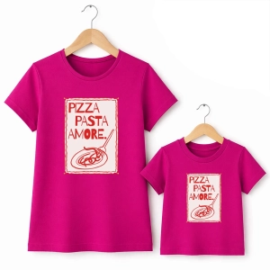 Komplet-koszulek-mama-dziecko-fuksja-pizza-pasta-amore.webp
