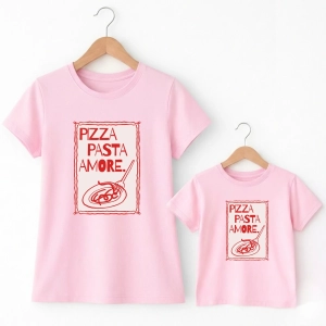 Komplet-koszulek-mama-dziecko-jasny-roz-pizza-pasta-amore.webp