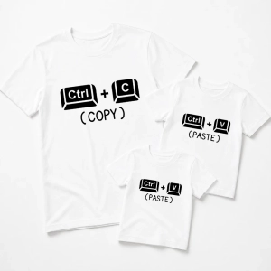 Komplet-koszulek-biale-meska-2-dzieciece-kopiuj-wklej-ctrl-c-v.webp