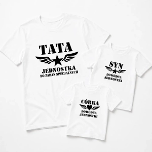 Komplet-koszulek-biale-meska-2-dzieciece-tata-jednostka-do-zadan-specjalnych.webp