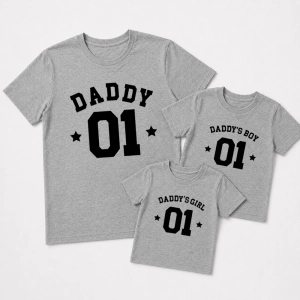 Komplet-koszulek-szare-meska-2-dzieciece-daddys-boy-girl-01.webp