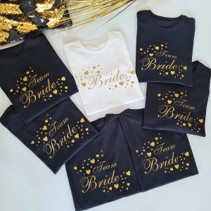 Team Bride czarna koszulka XL