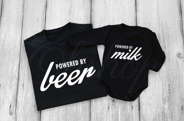 Koszulki-białe-tata-dziecko-powered-by-beer-milk.webp